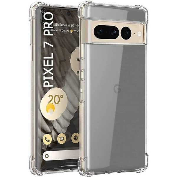 Transparent Soft Silicone Shockproof Bumper Case for Google Pixel 7 Pro