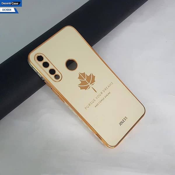 Honor 9X Protective Soft Case with Electroplated Borders and Maple Leaf Design for Huawei Y9 Prime 2019