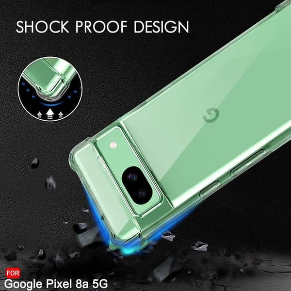 Transparent Soft Silicone Shockproof Bumper Case for Google Pixel 8a
