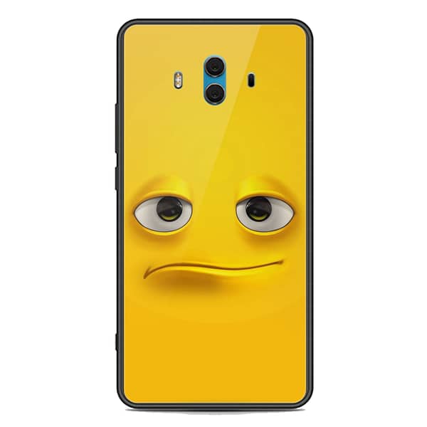 Huawei Mate 10 Premium Printed Glass Phone Case with Soft Border