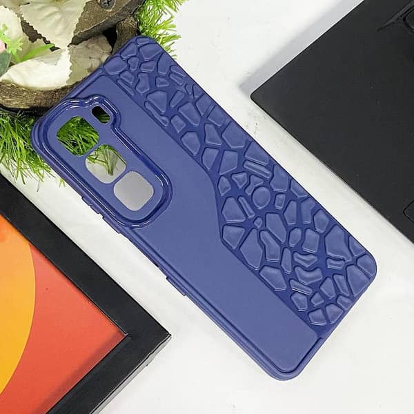 Blue Heavy Duty Armor Case for Infinix Hot 60i - Durable Protection