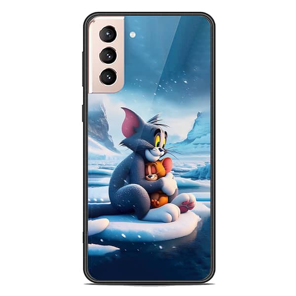 Samsung Galaxy S22 5G Premium Printed Glass Phone Case with Soft Border