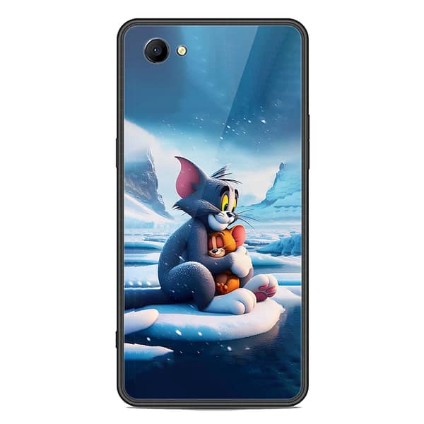 Oppo A3 Premium Printed Glass Phone Case with Soft Border