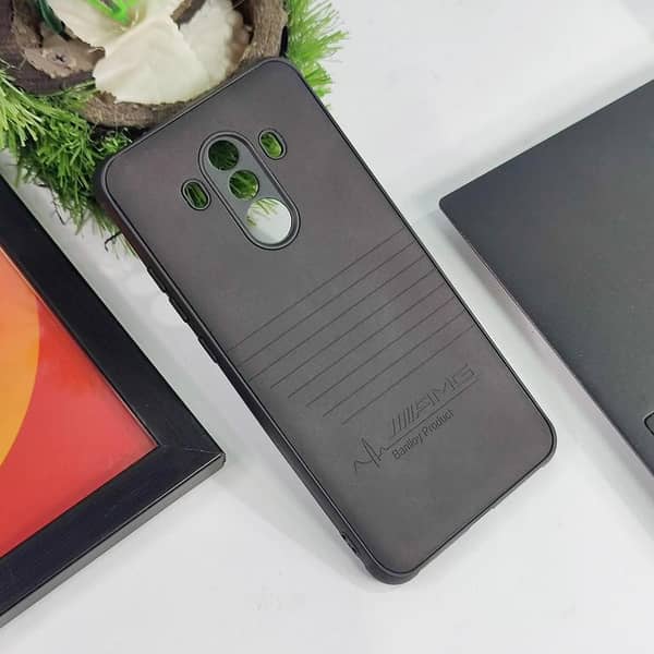 Premium Leather Back Cover for Huawei Mate 10 Pro with Soft Borders