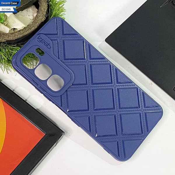 Infinix Hot 60i Soft Case with Geometric Pattern - Durable Back Cover