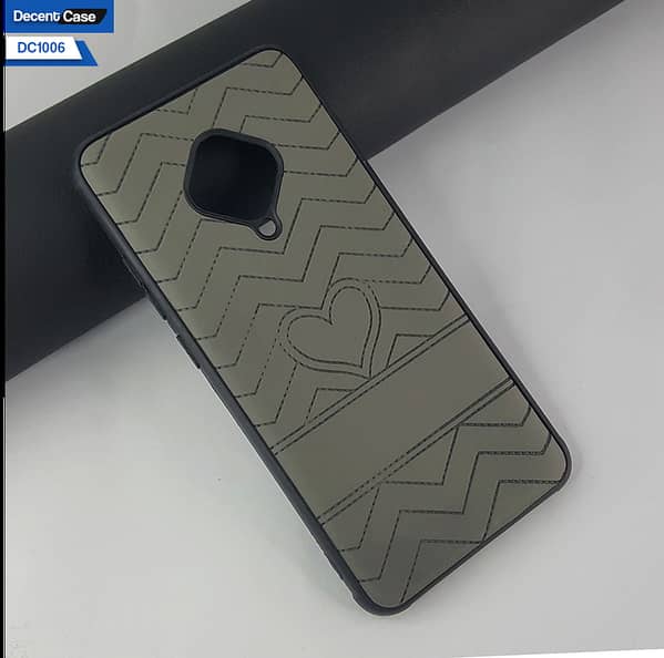 Vivo S1 Pro Leather-Like Shockproof Cover with Soft Borders