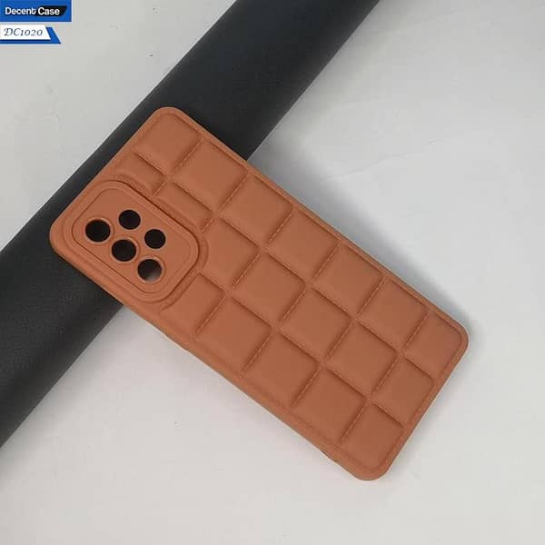 Soft Silicone Cube Puffer Back Case for Samsung Galaxy A52s 5G