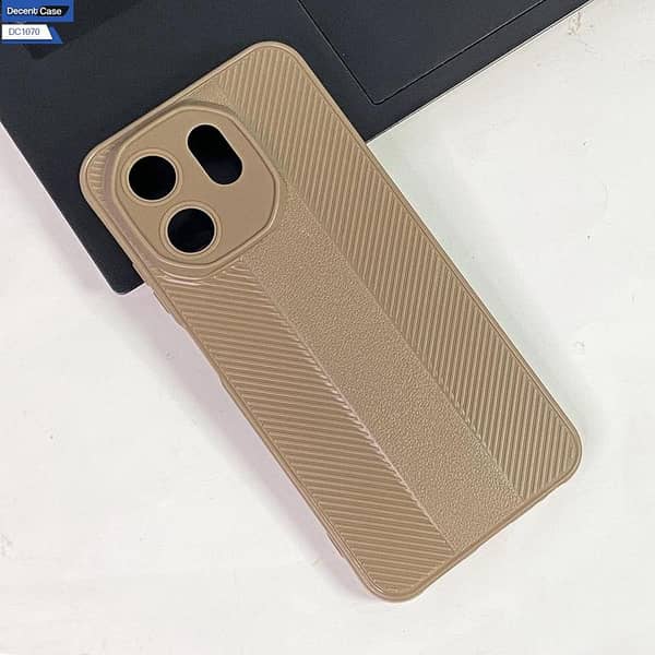 Infinix Smart 9 Back Cover - Slim Fit Design in Light Brown