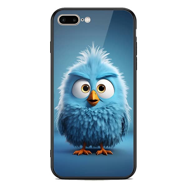 Premium Printed Glass Soft Bumper Shock-Proof Case for iPhone 8 Plus and 7 Plus