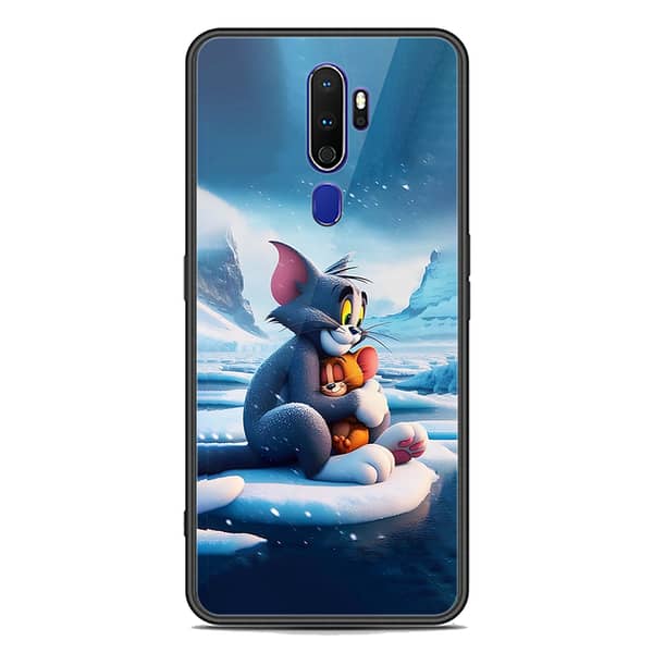 Oppo A9 2020 Premium Printed Glass Phone Case with Soft Border