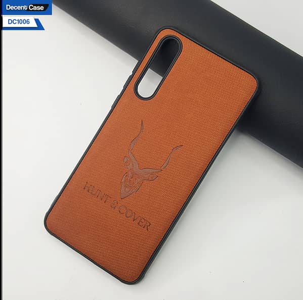 Shockproof Leather-Like Cover for Huawei P20 with Soft Borders