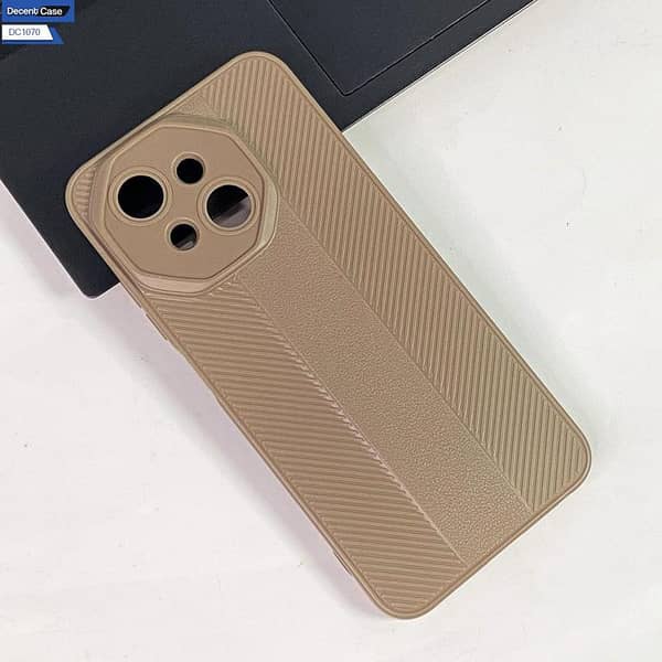 Tecno Pop 9 Cover | Slim Fit Back Case in Light Brown