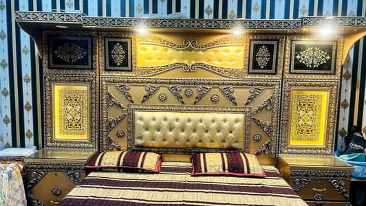 Royal Luxury Bed Set with Dressing Table In Cheap