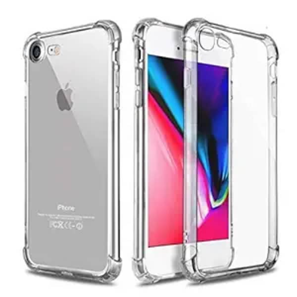 iPhone 8 Soft Silicone Crystal Clear Transparent Cover