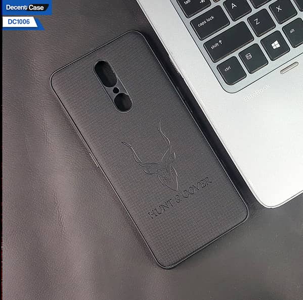 Shockproof Leather-Like Cover for Oppo F11 with Soft Borders