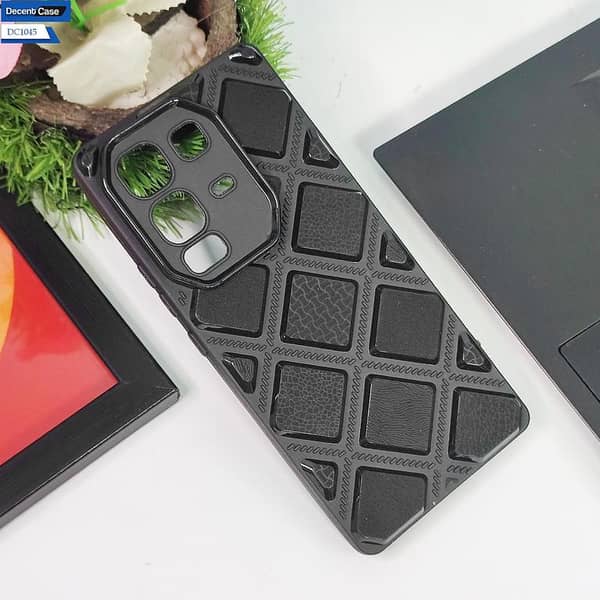 Infinix Note 50 Pro Black Back Cover - High-Quality 3D Stylish Case with Camera Protection