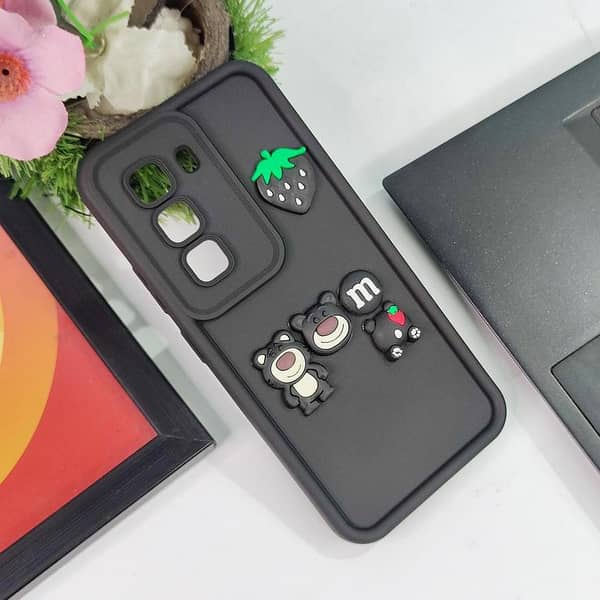 Infinix Hot 50 Pro Cute Cartoon Cover with Camera Protection