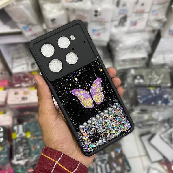 Premium Black Case for Oppo A38 with Camera Protection for Girls