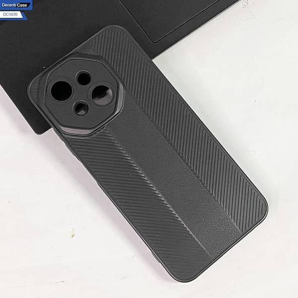 Tecno Pop 9 Black Slim Fit Back Case for Smartphone Protection
