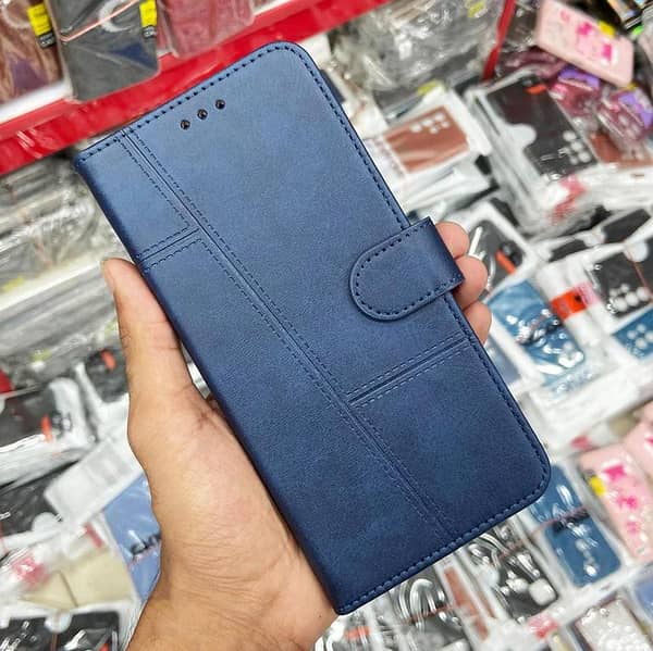 Megantic Flip Cover for iPhone 12 Pro Max - Blue - PU Leather with Card Holder Feature