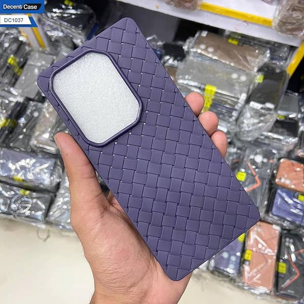 Tecno Spark 10 Maroon Cover - Silicone Back Case with Woven Texture