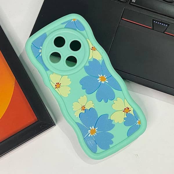 Light Green New Flower Case for Tecno Spark 30C - Designed for Girls