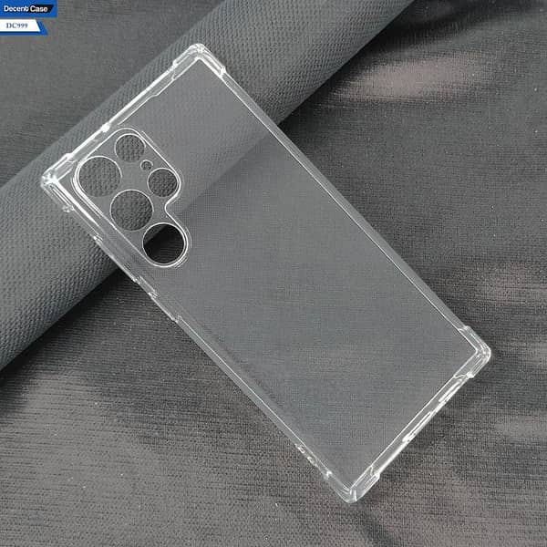 Transparent Soft Silicone Case for Samsung Galaxy S22 Ultra 5G with Camera Protection