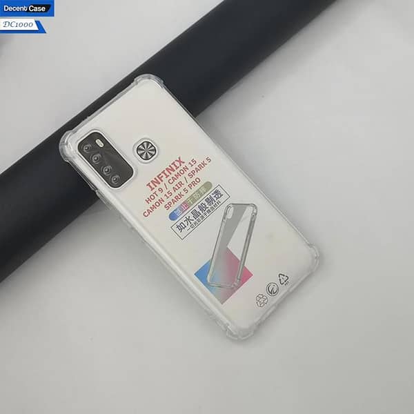 Silicon Bumper Protection Case for Tecno Camon 15 - Transparent Cover