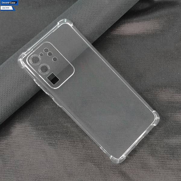 Soft Silicone Transparent Case with Camera Protection for Samsung Galaxy Note 20 Ultra