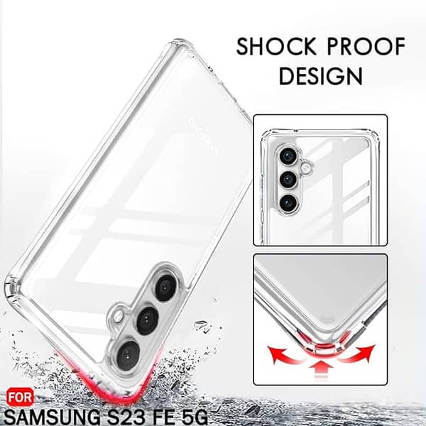 Samsung Galaxy S23 FE Soft Silicone Transparent Case