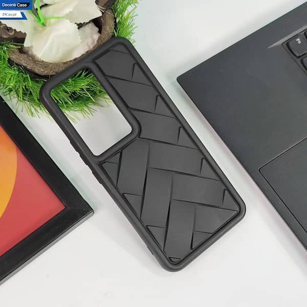 Silicone Back Case for Vivo Y200e with Flex Waves Pattern