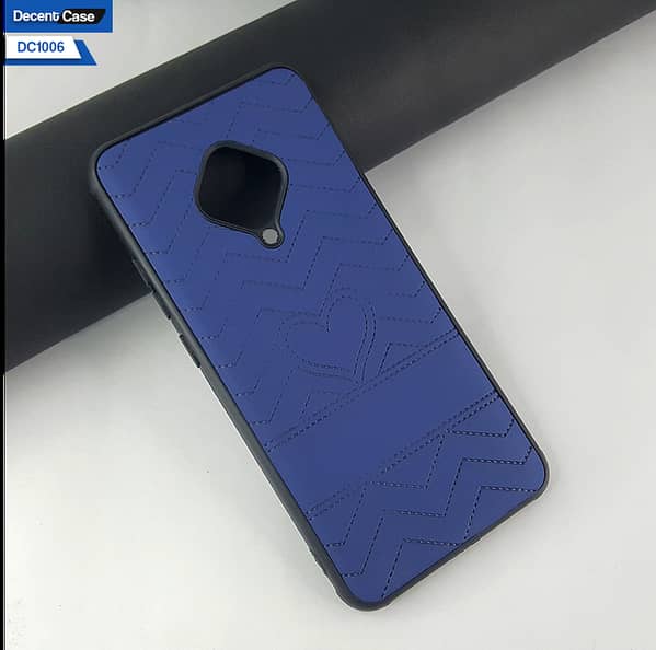Shockproof Leather Texture Case with Soft Borders for Vivo S1 Pro