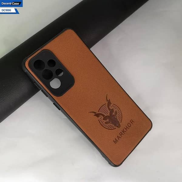 Shockproof Leather-Like Cover for Samsung Galaxy A53 5G with Soft Borders