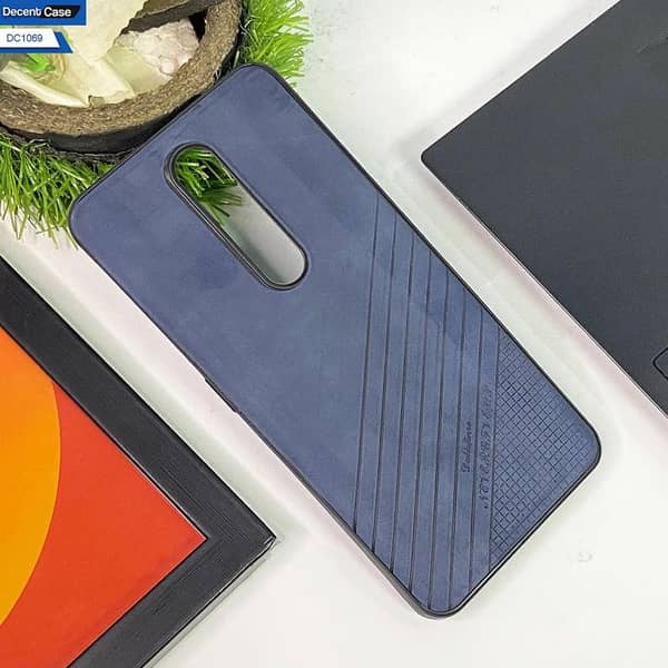 Oppo A9 / A9x Blue Back Cover - Soft Leather Feel