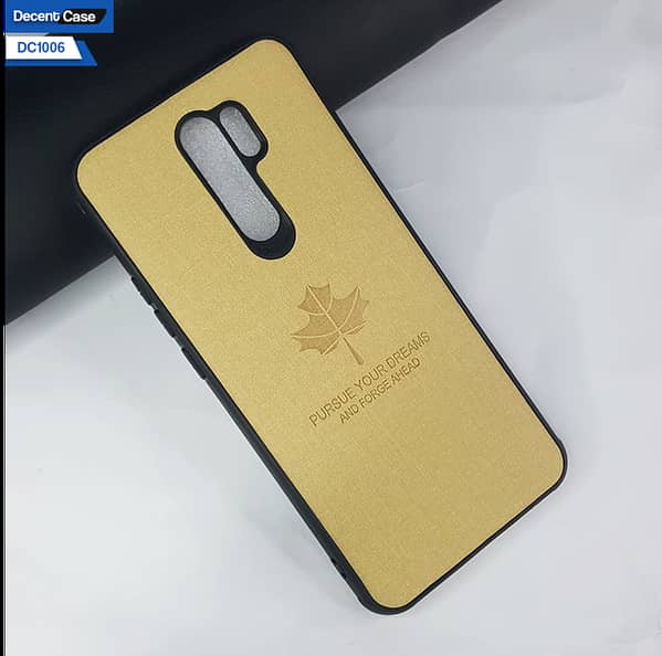 Xiaomi Redmi 9 Prime Shockproof Case with Soft Borders and Classic Leather Texture