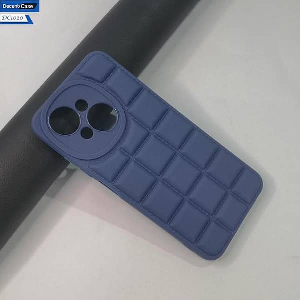 Soft Silicone Case for Tecno Pop 9 - Cubes Puffer Back Design