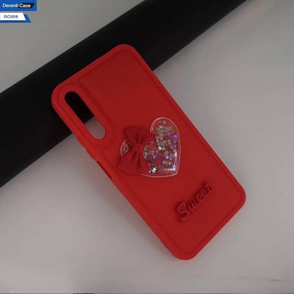 Trendy 3D Love Heart & Bow Soft Case for Huawei Y9s