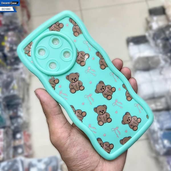 Light Green Floral Printed Soft Silicone Back Cover for Tecno Spark 30 Pro - Designed for Girls
