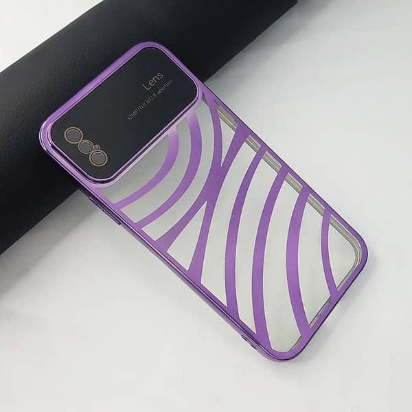 Soft Transparent Case with Electroplating Borders for iPhone XS / X with Camera Lens Protection