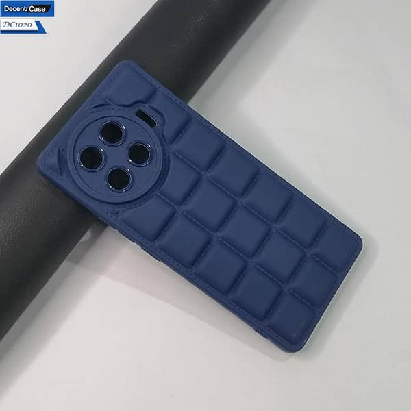 Soft Silicone Cube Puffer Back Case for Tecno Spark 20 Pro Plus