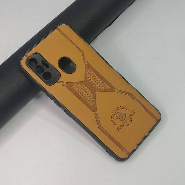 Shockproof Leather Texture Case for Tecno Spark 7T