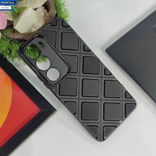 Vivo Y19s 3D Diamond Pattern Case with Camera Protection