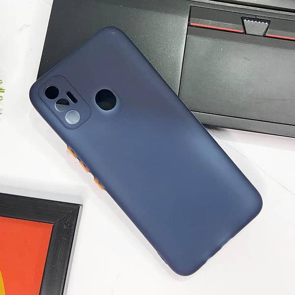 Blue Soft Silicone Case for Tecno Spark 7