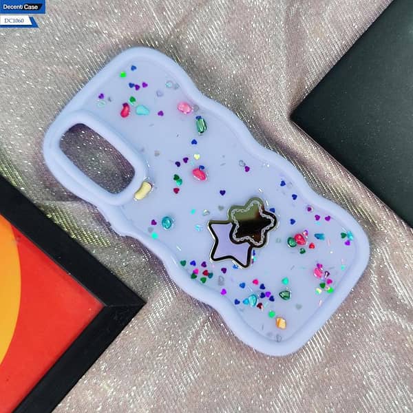 Soft Pink Glitter Star Case for Vivo Y20