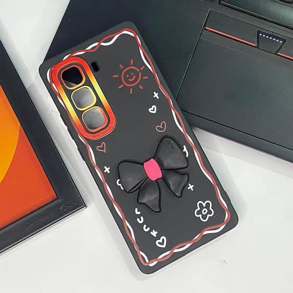 Infinix Hot 50 Pro Plus 3D Butterfly Case for Girls