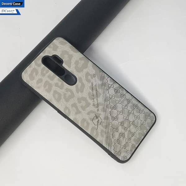 Oppo A9 2020 Leather Back Cover with Chettah Tiger Dot Design