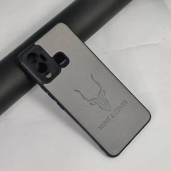 Infinix Hot 12 Play Leather Texture Case with Markhor Logo