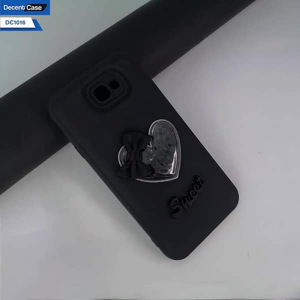 Trendy 3D Love Heart & Bow Soft Silicone Case for Samsung Galaxy J7 Prime