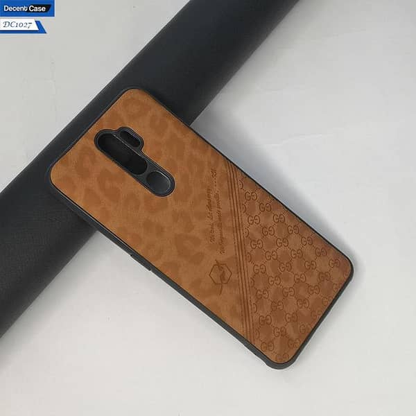 Oppo A5 2020 Leather Case with Chettah Tiger Dot Pattern