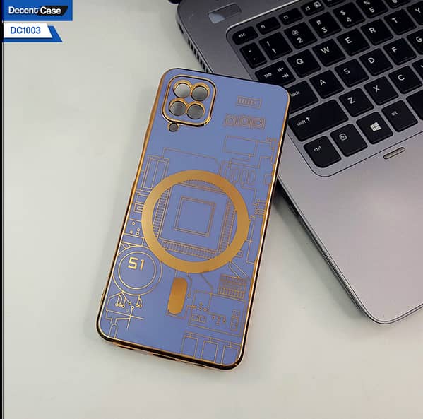 Golden Circuit Diagram Case for Samsung Galaxy A12
